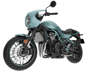 Beyaz arka planda izole edilmiş güzel bir motosikletin 3 boyutlu görüntüsü