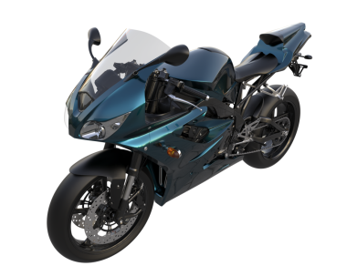 motorsikletli siyah motosiklet