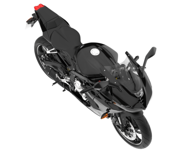 Beyaz arka plan üzerinde motosiklet.