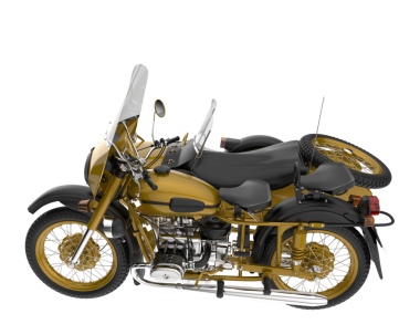 beyaz arka planda modern motosiklet