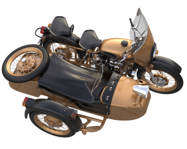 Bir bisikletin 3 boyutlu görüntüsü