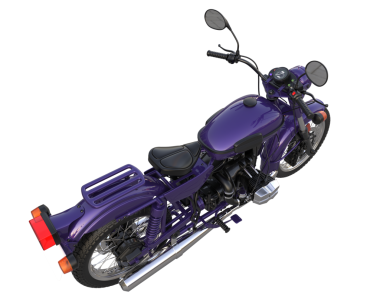 Modern motosiklet. Beyaz arka planda izole edilmiş. 3d oluşturma