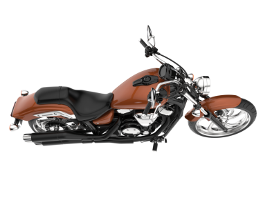 Modern motosiklet - beyaz üzerinde izole