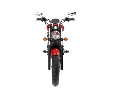 Siyah arka planı olan kırmızı motosiklet.