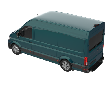 modern şehir minibüsü beyaz arkaplanda izole edildi