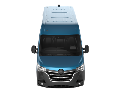 mavi modern ticari minivan