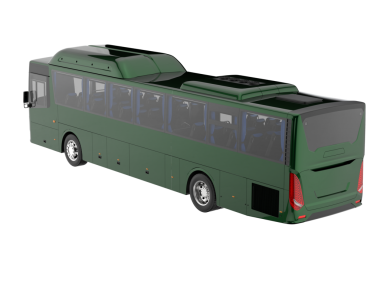 beyaz zemin üzerinde otobüs