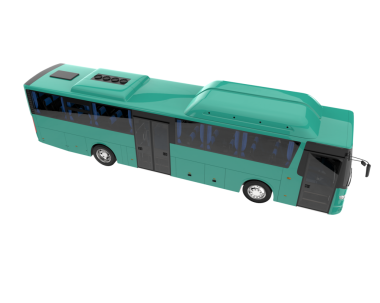 3 boyutlu resimde ulaşım otobüsü