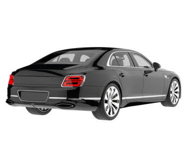 Beyaz arka planda lüks modern araba.