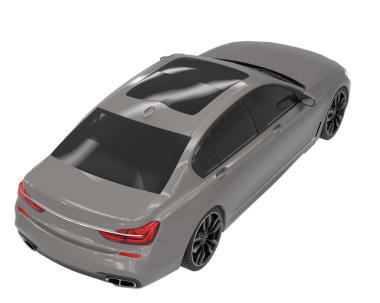 Beyaz arka planda modern bir araba. 3d oluşturma