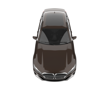 Siyah modern lüks araba beyaz arka planda izole edilmiş. 3d oluşturma.