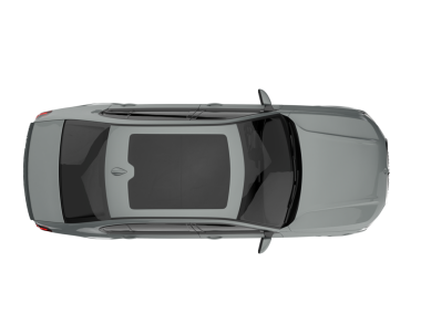 beyaz arkaplanda araba kenarı görünümü