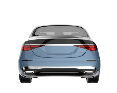 araba beyaz arkaplanda izole edildi