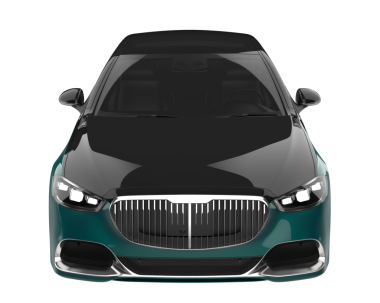 beyaz arka plan üzerinde izole modern siyah araba