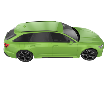 3 boyutlu arkaplandaki modern araba