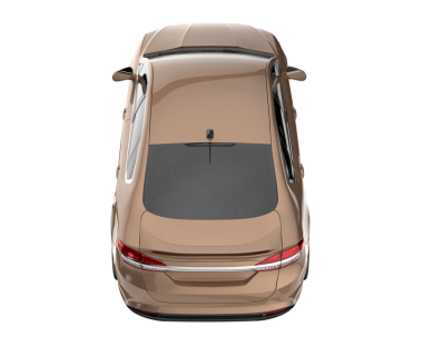 Beyaz arka planda izole edilmiş bir arabanın 3 boyutlu resmi