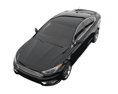 Siyah lüks araba beyaz arka planda izole edilmiş