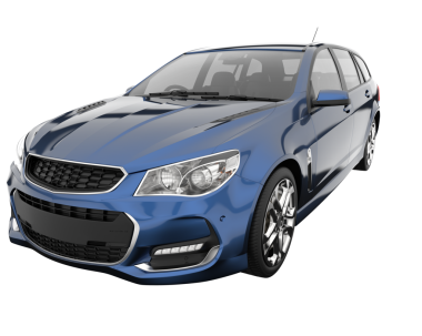 Beyaz arka planda gölgeli modern bir araba. 3d oluşturma