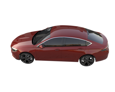 Beyaz arka planda bir araba. yüksek çözünürlüklü 3d illüName.