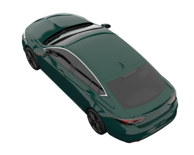 Siyah arka planı olan modern bir araba. 3d oluşturma.