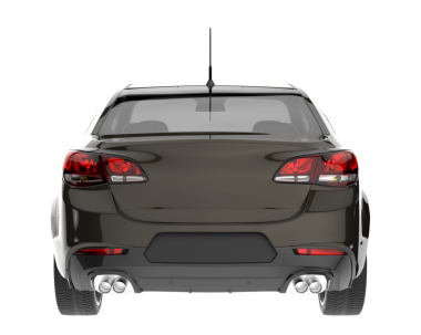 beyaz arkaplanda modern araba