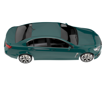 3 boyutlu markalı, jenerik konsept bir araba.