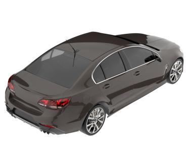 Siyah arka planda modern araba 3 boyutlu görüntüleme