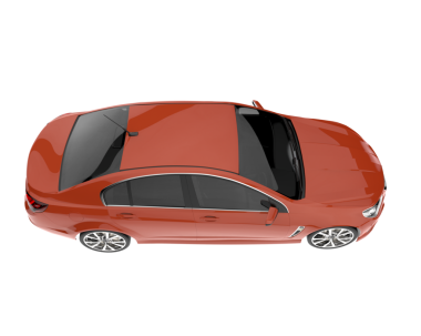 beyaz arkaplanda modern araba