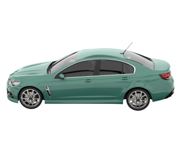 Modern kompakt araba beyaz arka planda izole edilmiş. 3d oluşturma