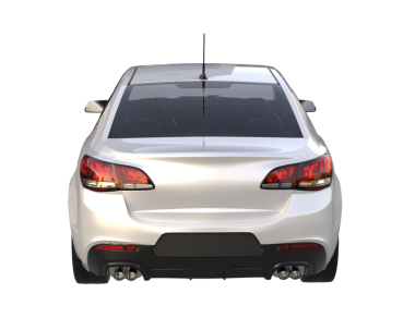 Siyah arka planda beyaz modern araba.