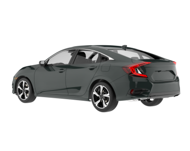 Stüdyo ortamında markasız bir SUV 'un 3 boyutlu çizimi