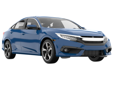 modern lüks sedan beyaz arka planda izole