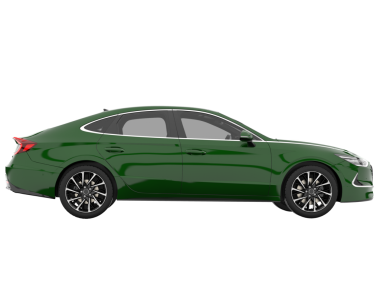 beyaz arkaplanda modern araba