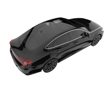 modern lüks araba siyah arka planda.