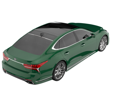 modern araba gri arka planda izole edilmiş.