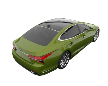 beyaz arka planda modern araba