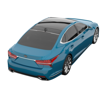 Daha az genel bir konsept arabanın 3 boyutlu çizimi