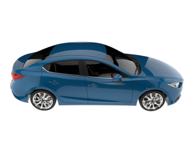 Araba manzaralı. 3d illüstrasyon