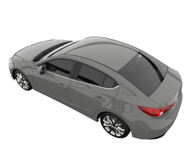 beyaz arkaplanda modern araba