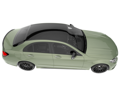 Beyaz arka planda modern bir araba. 3d illüstrasyon