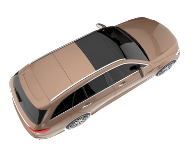 beyaz arkaplanda modern araba