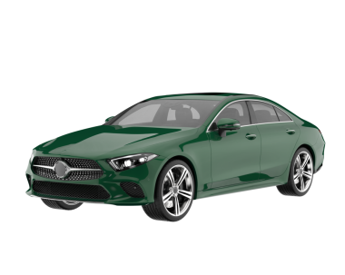 beyaz arkaplanda modern araba.