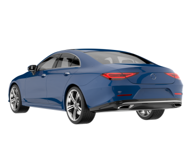 - Araba. Modern otomobil. Beyaz arka planda izole edilmiş. Ön manzara. gerçekçi resimleme