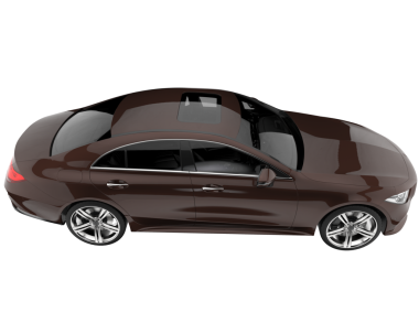 Beyaz arka planda 3 boyutlu araç izole edilmiş.