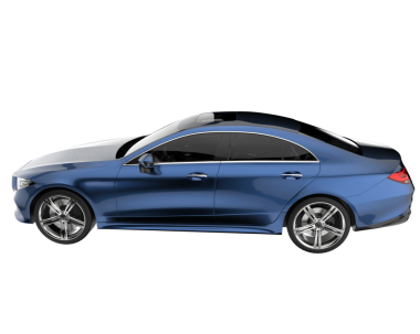 modern araba arka görünümü