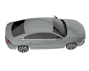 Modern lüks sedan. Beyaz üzerine izole edilmiş. 3d illüstrasyon