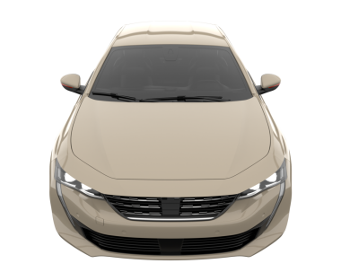 modern araba kırpma yolu ile beyaz arkaplanda izole