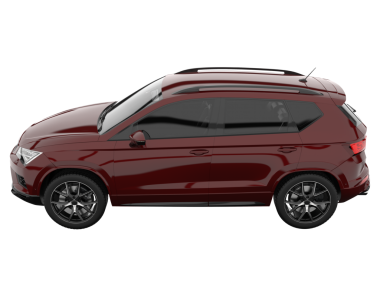 Gerçekçi bir araba. Beyaz arkaplanda 3 boyutlu görüntüleme izole edildi