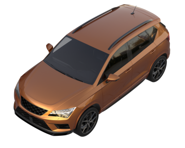 modern otomobil arka planda izole edildi