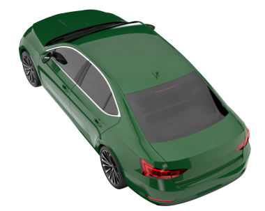 modern yeşil spor araba